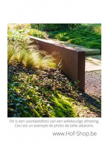 Muur 100 x 15 x 60 cm - Adezz Tuinmuur in cortenstaal