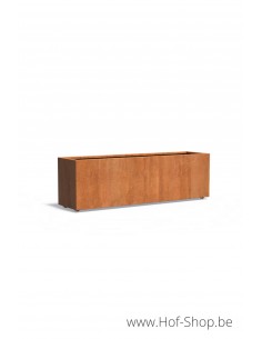 Carrez sur roulettes 200 x 50 x 60 cm - Jardinière Adezz en acier Corten
