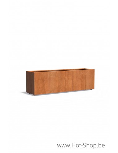 Carrez met wielen 200 x 50 x 60 cm - Adezz Plantenbak in cortenstaal