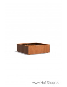 Carrez met wielen 120 x 120 x 40 cm - Adezz Plantenbak in cortenstaal