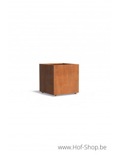 Carrez met wielen 80 x 80 x 80 cm - Adezz Plantenbak in cortenstaal