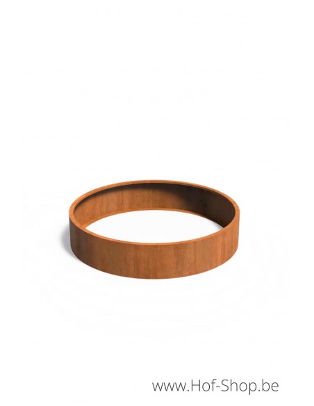 Circum sans fond 200 x 40 cm - Jardinière Adezz en acier Corten