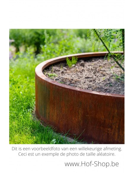 Circum zonder bodem 150 x 60 cm - Adezz Plantenbak in cortenstaal