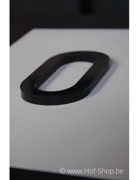 Nummer 0 Plexie enkel - zwart glossy 11 cm hoog Huisnummer (OP is OP)
