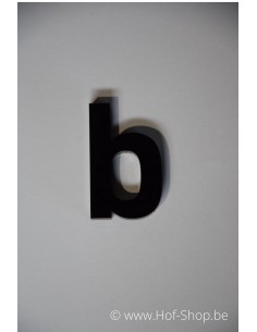 Lettre b Plexie enkel - noir glossy 7,5 cm haut SALE