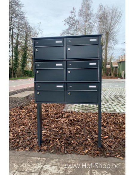 F32 multibox Front Door - Larob meervoudige brievenbus aluminium