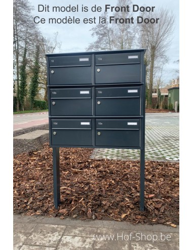 F32 multibox Back Door - Boîte aux lettres multiple Larob en aluminium
