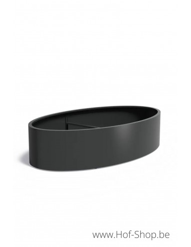Ellipse 280 x 160 x 60 cm - Adezz Plantenbak in aluminium