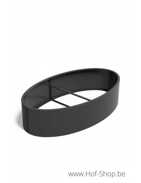 Ellipse sand fond 280 x 160 x 60 cm - Jardinière Adezz en aluminium