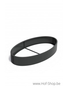 Ellipse zonder bodem 280 x 160 x 40 cm - Adezz Plantenbak in aluminium