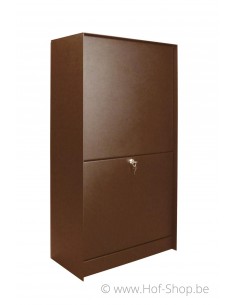 Dropbox Medium Aspect acier Corten Front Door - ONZO boîte à colis aluminium
