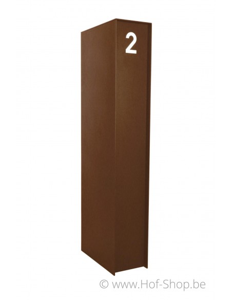 Fenix Top Medium Aspect acier Corten - eSafe boîte à colis aluminium