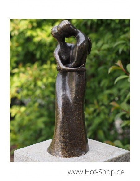 Modern liefdespaar - bronzen beeld (AN1637BR-BI)