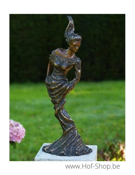 Moderne vrouw - bronzen beeld (AN1814BR-DB)
