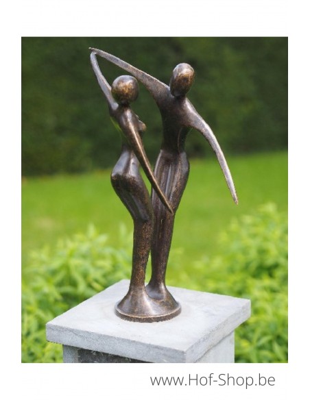 Modern danspaar - bronzen beeld (AN1975BR-BI)