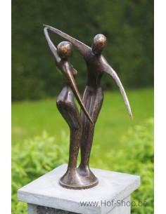 Modern danspaar - bronzen beeld (AN1975BR-BI)
