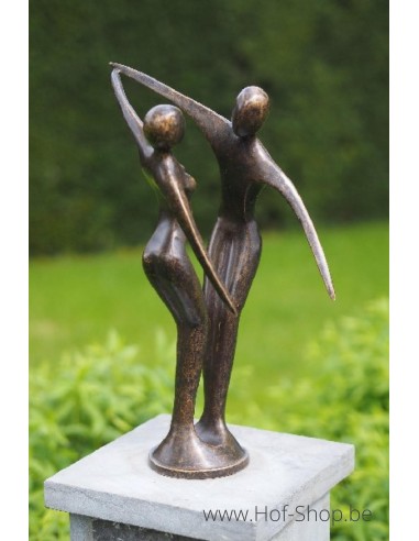 Modern danspaar - bronzen beeld (AN1975BR-BI)