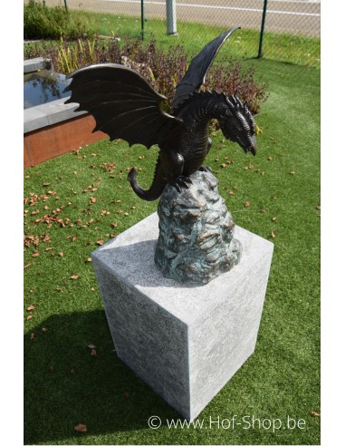 Fontaine dragon - statue en bronze (B679)