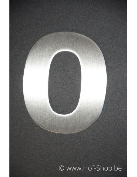 Nummer 0 Arte - inox 12 cm hoog AB collectie