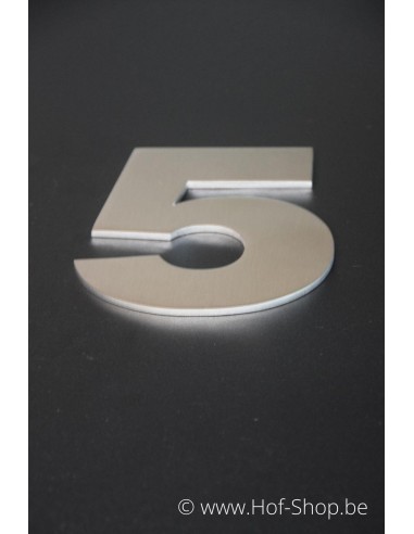 Numéro 5 Arte - acier inoxydable de 12 cm de haut AB collectie