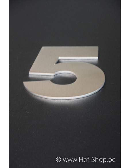 Numéro 5 Arte - acier inoxydable de 12 cm de haut AB collectie