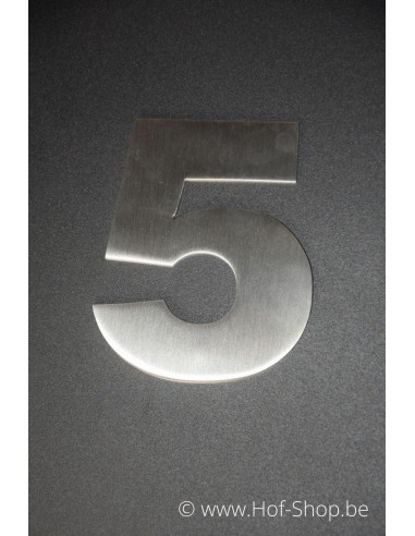Numéro 5 Arte - acier inoxydable de 12 cm de haut AB collectie