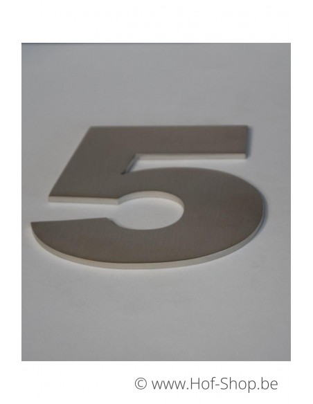 Numéro 5 Arte - acier inoxydable de 12 cm de haut AB collectie