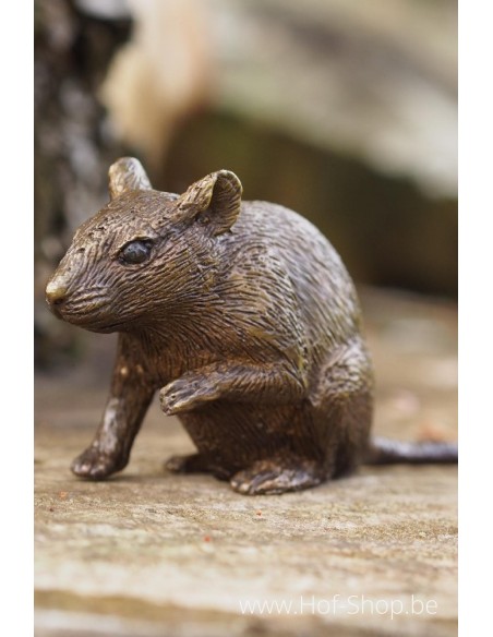 Souris - statue en bronze (AN1328BR-B)