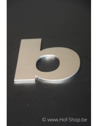 Letter b Arte - inox 12 cm hoog AB collectie