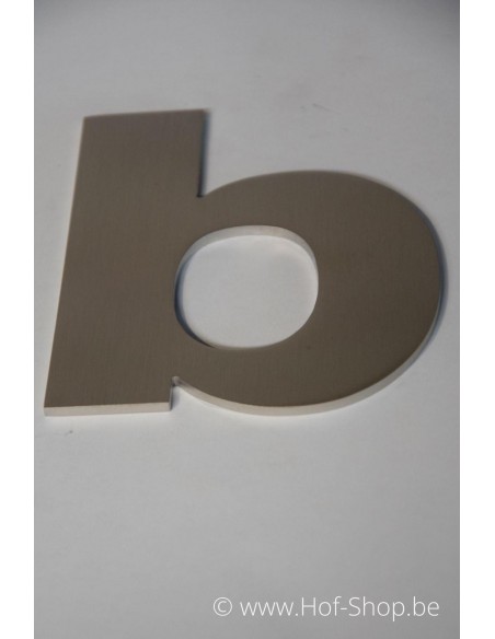 Letter b Arte - inox 12 cm hoog AB collectie