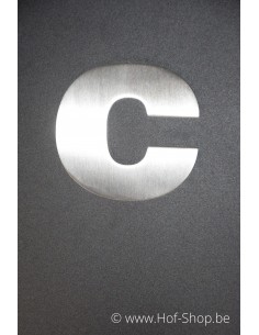 Lettre c Arte - acier inoxydable de 9,5 cm de haut AB collectie