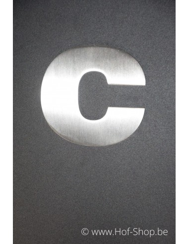 Lettre c Arte - acier inoxydable de 9,5 cm de haut AB collectie