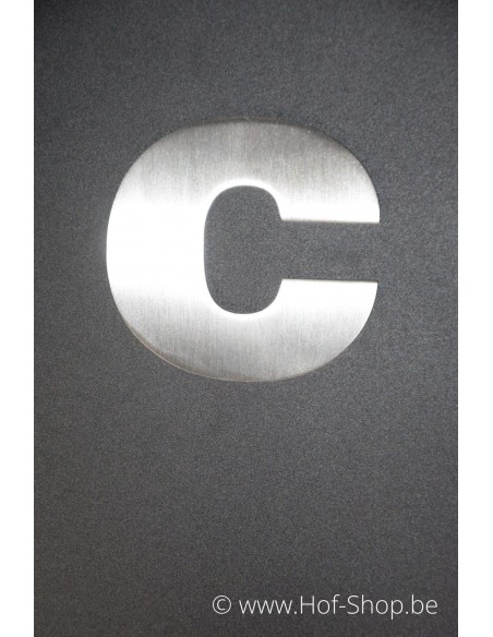 Lettre c Arte - acier inoxydable de 9,5 cm de haut AB collectie