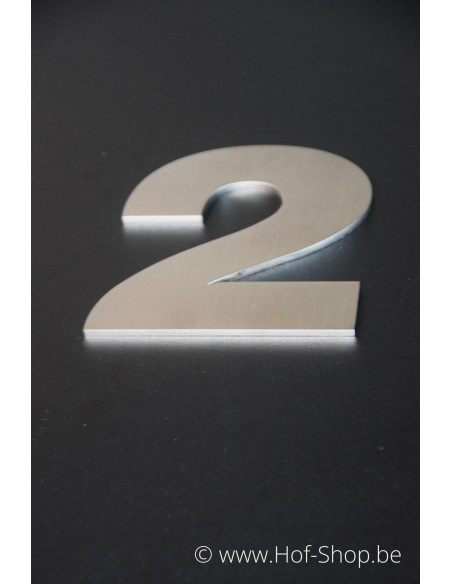 Numéro 2 Arte - acier inoxydable de 5 cm de haut AB collectie