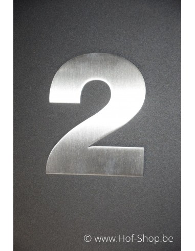 Numéro 2 Arte - acier inoxydable de 5 cm de haut AB collectie