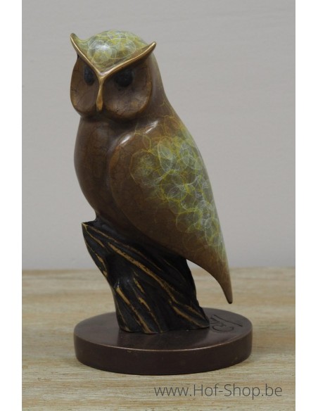 Hibou de patine spéciale - statue en bronze (AN1565BRW-HP)