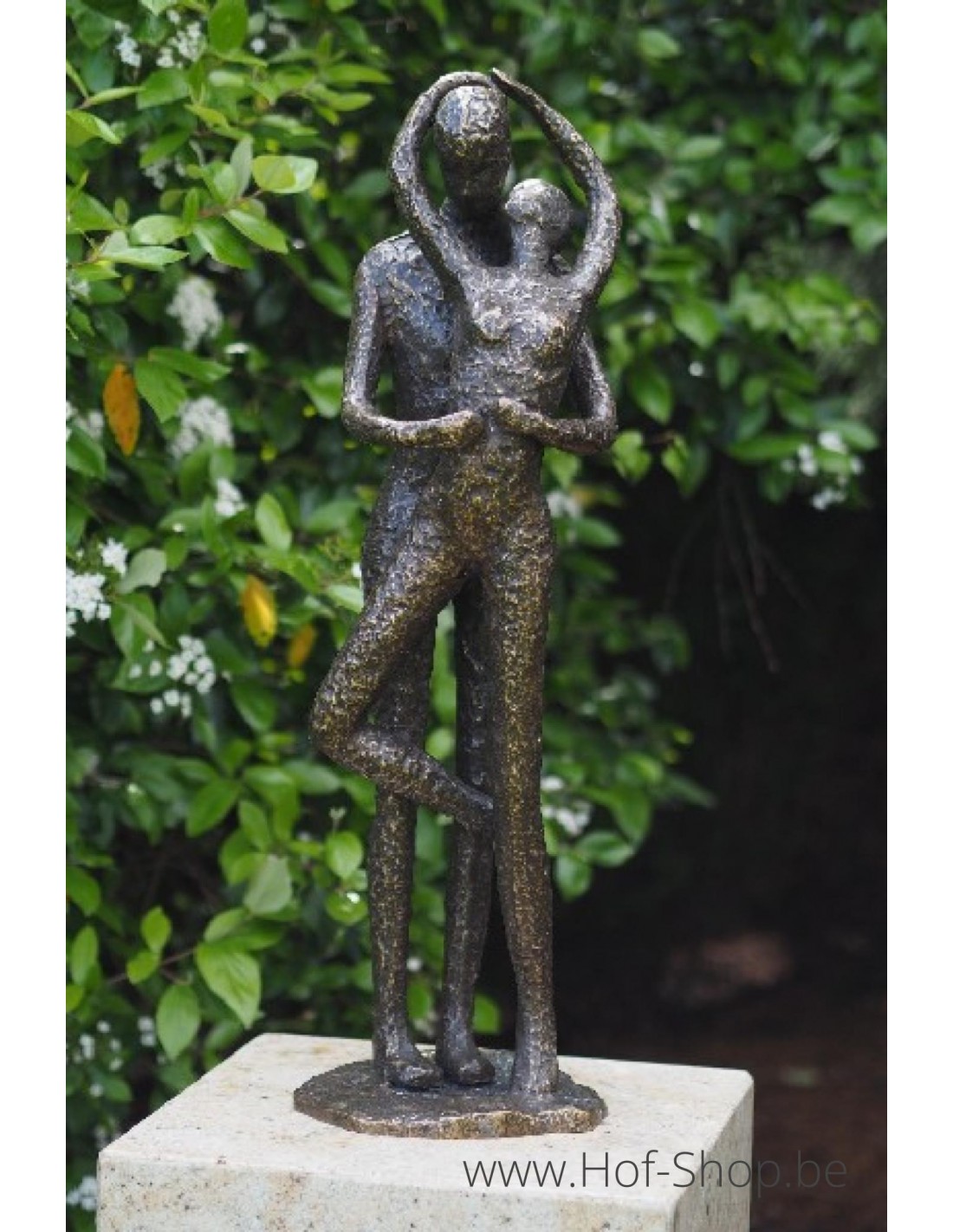 Grand Couple D amoureux Qui S embrasse Statue En Bronze AN1616BR BI 