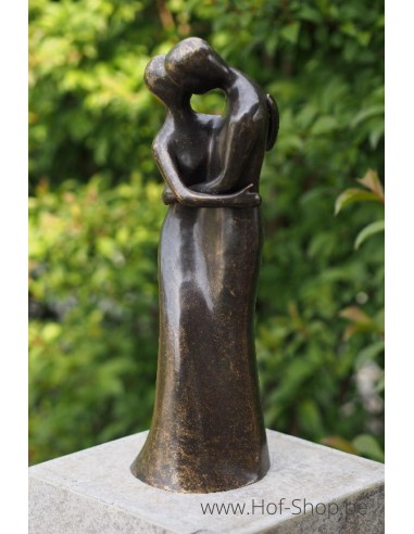Modern liefdespaar - bronzen beeld (AN1637BR-BI)