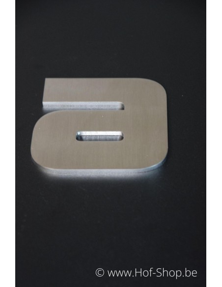 Letter a Designer - inox 9,5 cm hoog AB collectie