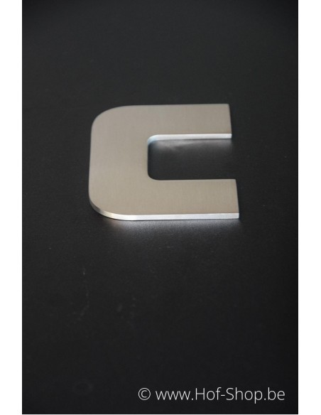 Lettre c Designer- acier inoxydable de 9,5 cm de haut AB collectie