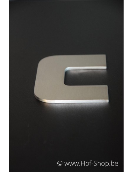 Lettre c Designer- acier inoxydable de 9,5 cm de haut AB collectie