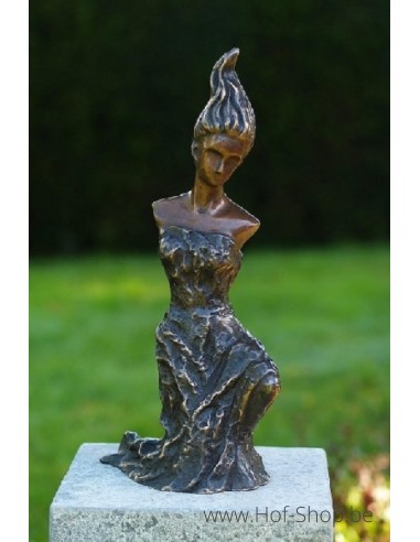 Moderne vrouw - bronzen beeld (AN1813BR-DB)
