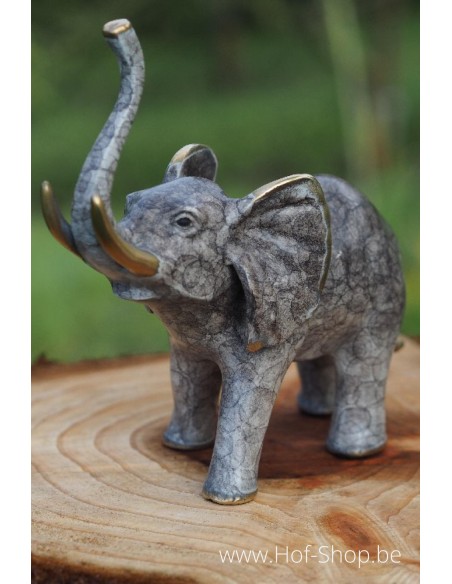 Patine gris éléphant - statue en bronze (AN1855BR-HP)