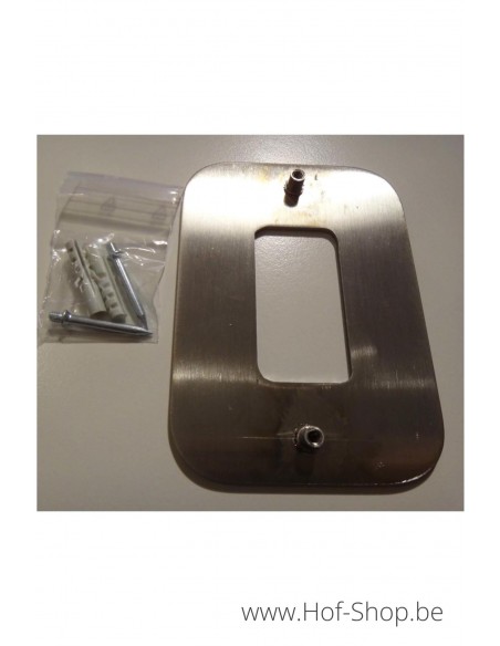 Numéro 0 avec espaceurs Design - acier inoxydable de 12 cm de haut
