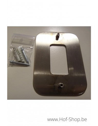 Numéro 9 avec espaceurs Design - acier inoxydable de 12 cm de haut