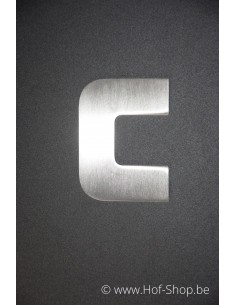 Lettre c avec espaceurs Design - acier inoxydable de 9 cm de haut