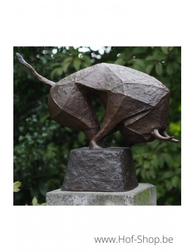 Moderne stier - bronzen beeld (AN2082BR-B)