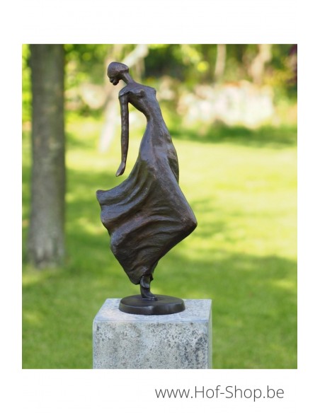 Vrouw achterovergebogen - bronzen beeld (AN2084BR-B)