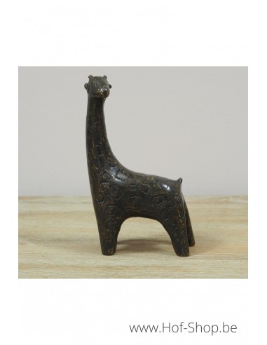 Kleine giraf - bronzen beeld (AN2132BR-BI)