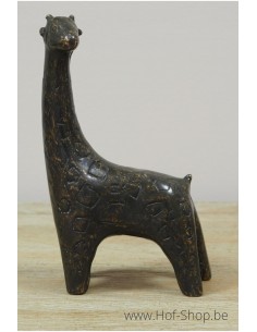 Kleine giraf - bronzen beeld (AN2132BR-BI)
